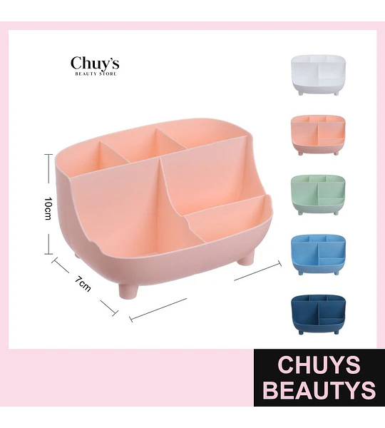 Organizador de maquillaje 4 compartimentos