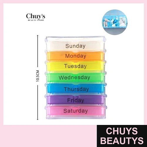 Pastillero Plastico 4,8*7,8*10,5CM - Chuys Beautys | Chuys Beautys