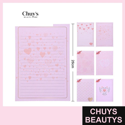 Sobres de carta con diseño de corazones - Chuys Beautys | Chuys Beautys