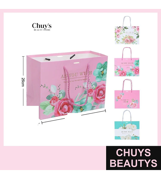 Bolsas de regalo flores