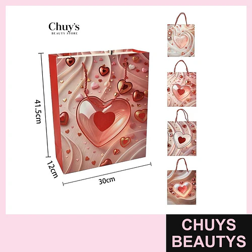 Bolsas para regalo corazón - Chuys Beautys | Chuys Beautys