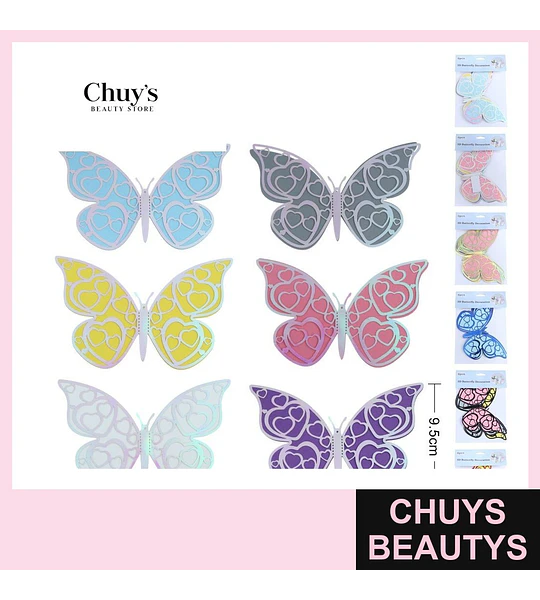 Mariposas 3D para decoración