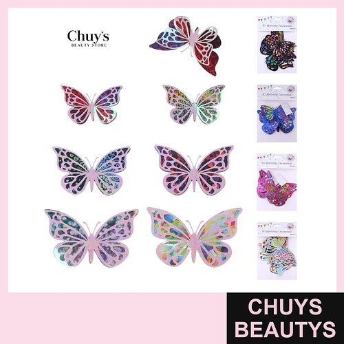 Stikers de Mariposas - Chuys Beautys | Chuys Beautys