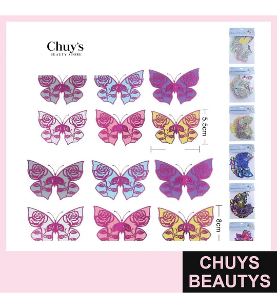 Mariposas 3D decorativas