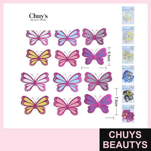 Mariposas 3D para decoración - Chuys Beautys | Chuys Beautys