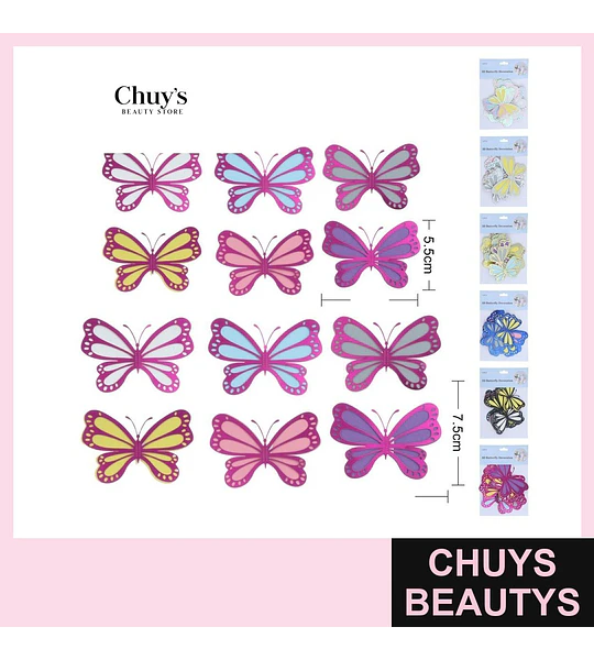 Mariposas 3D para decoración
