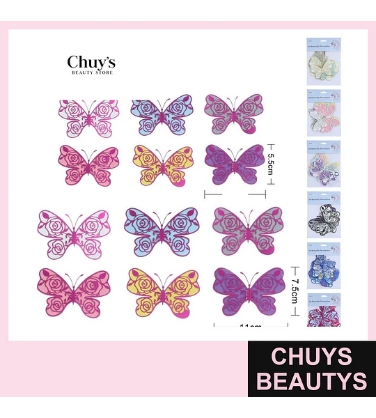 Mariposas 3D Decorativas