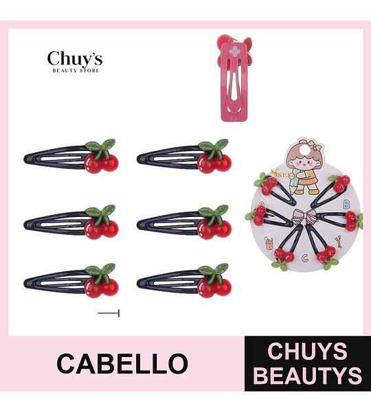 Pinzas de Cereza para Cabello