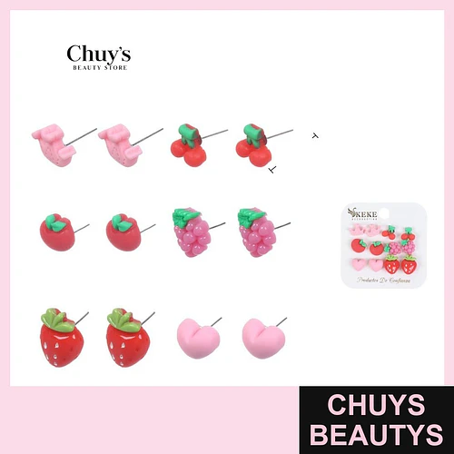 Aros Pendientes de Frutas - Chuys Beautys | Chuys Beautys