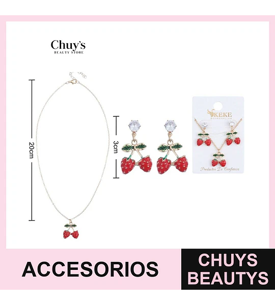 Set de accesorios de frutillas
