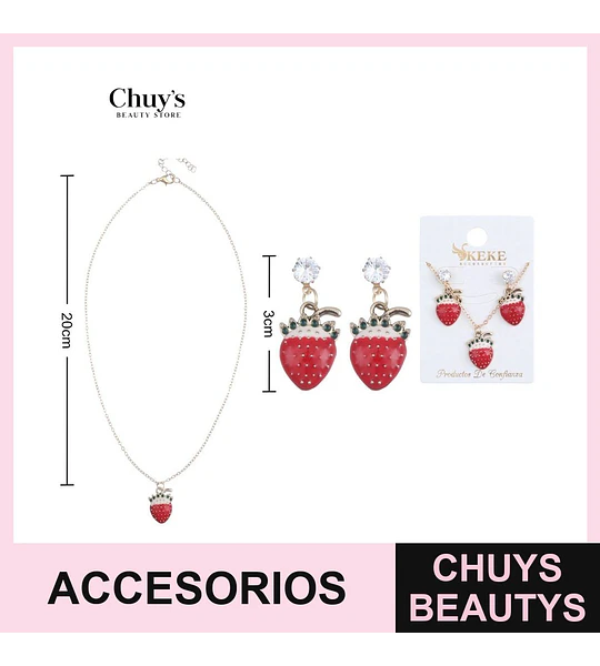 Juego de accesorios de frutillas