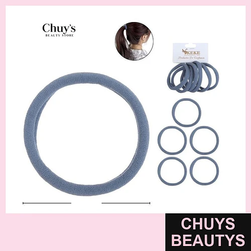 Colet Algodón Color Gris 6Pcs 6,5Cm - Chuys Beautys | Chuys Beautys