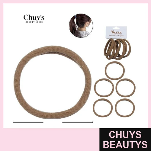 Colet Algodón Color Café 6 Pcs 6,5cm - Chuys Beautys | Chuys Beautys