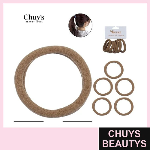 Colet Algodón Color Café 6 Pcs 4,5cm - Chuys Beautys | Chuys Beautys