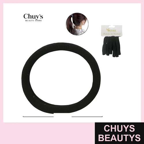 Colet Algodón Color Negro 6Pcs 6,5cm - Chuys Beautys | Chuys Beautys