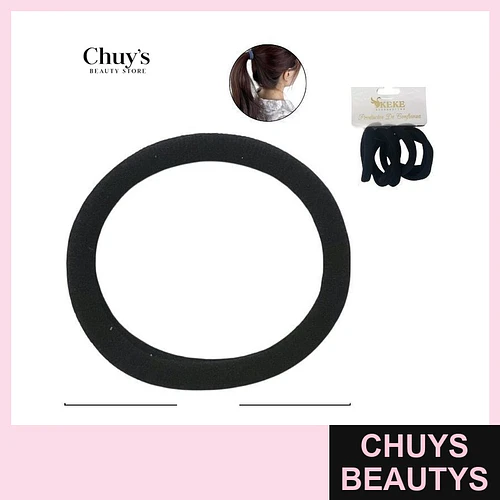 Colet Algodón Color Negro 6Pcs 5,5cm - Chuys Beautys | Chuys Beautys