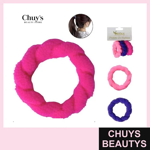 Colet Algodón Color Rosas 3 Pcs 4,5cm - Chuys Beautys | Chuys Beautys