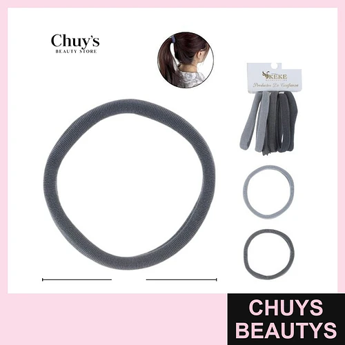 Colet Algodón Color Gris 6 Pcs 8,5cm - Chuys Beautys | Chuys Beautys