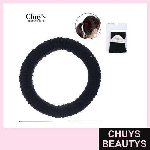 Colet Algodón Negro 4 Piezas 5,5cm - Chuys Beautys | Chuys Beautys