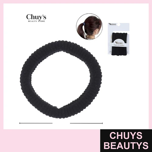Colet Algodón Negro 4 Pcs 5,5 cm - Chuys Beautys | Chuys Beautys