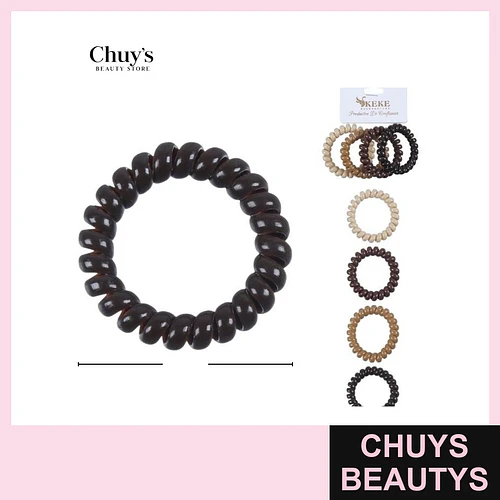 Colet Resorte 4 Pcs 5cm - Chuys Beautys | Chuys Beautys