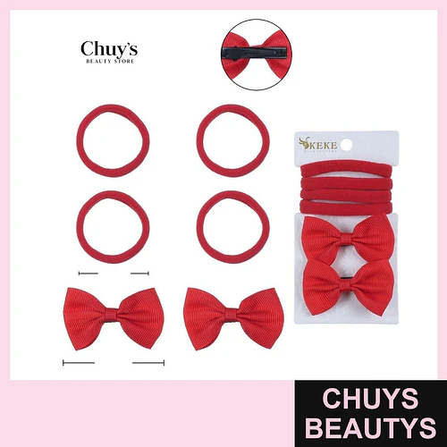 Set de Pinches y Colet 6Pcs - Chuys Beautys | Chuys Beautys