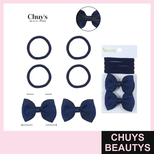 Set de Pinches y Colet 6 Pcs - Chuys Beautys | Chuys Beautys