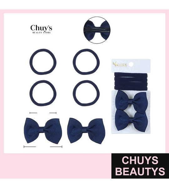 Set de Pinches y Colet 6 Pcs