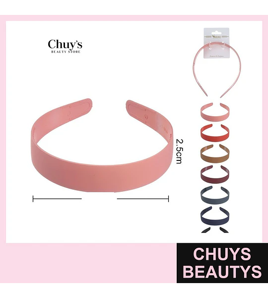 Cintillo de Plástico Rosa