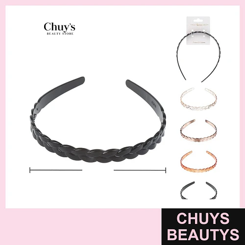 Cintillo de plástico trenzado - Chuys Beautys | Chuys Beautys