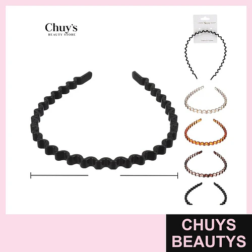 Cintillos de Plástico Ondulados - Chuys Beautys | Chuys Beautys