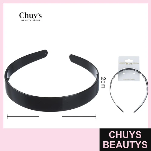 Cintillo plástico negro 12 cm - Chuys Beautys | Chuys Beautys