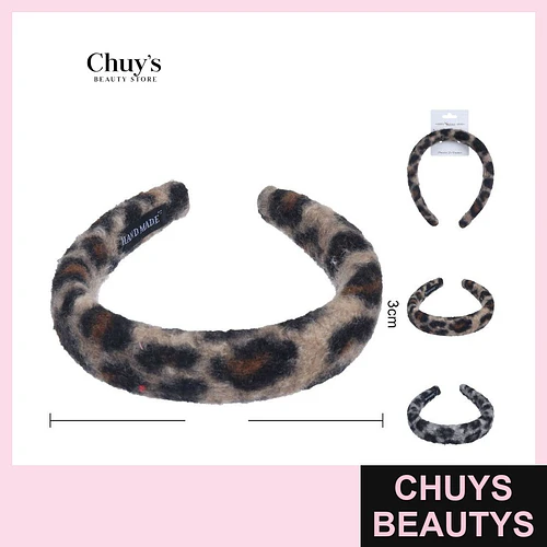 Cintillo de Peluche Leopardo - Chuys Beautys | Chuys Beautys