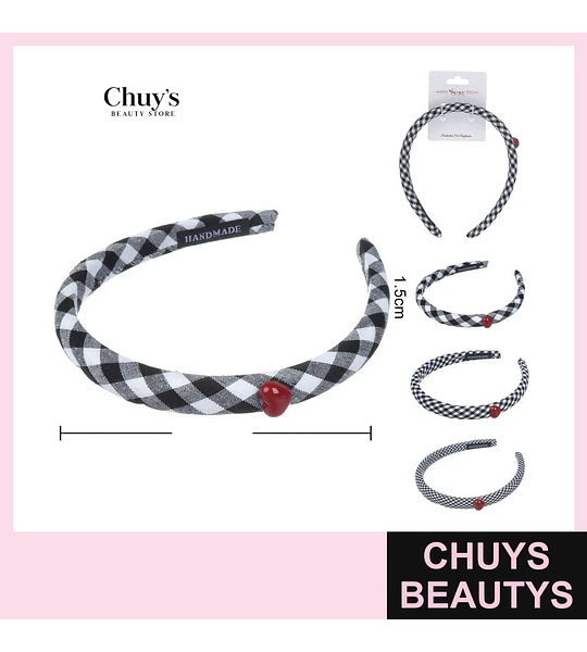 Cintillo Estampado a Cuadros