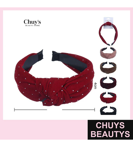 Cintillo Unicolor con Puntas Decorativas