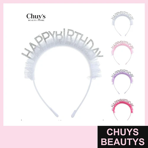 Cintillo Happy Birthday 3*12cm - Chuys Beautys | Chuys Beautys
