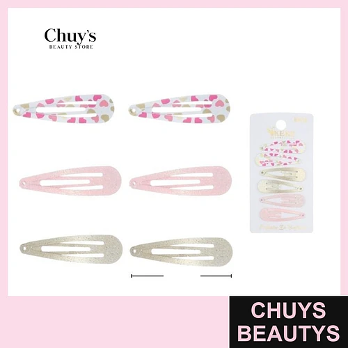Set de Pinches 6PCS 6CM - Chuys Beautys | Chuys Beautys