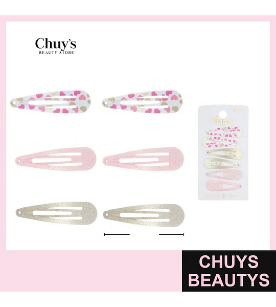 Set de Pinches 6PCS 6CM