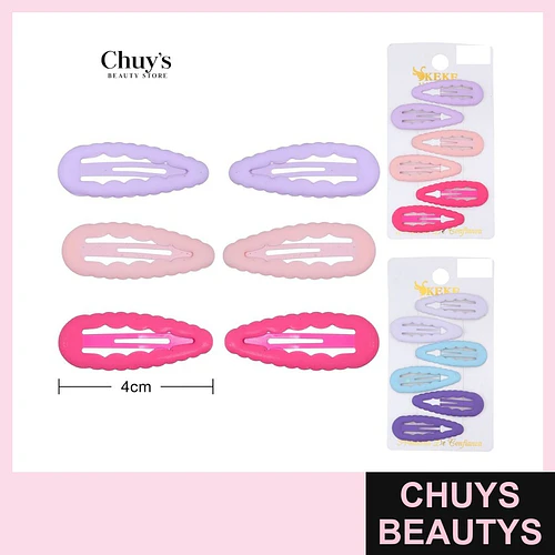 Pinches ondulados 6 piezas 4cm - Chuys Beautys | Chuys Beautys