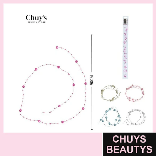 Diadema de Perlas Coloridas - Chuys Beautys | Chuys Beautys