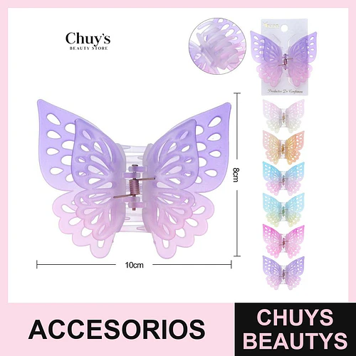 Pinza mariposa de plástico - Chuys Beautys | Chuys Beautys