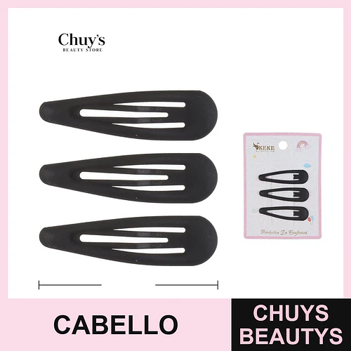 Pinches de cabello 3 piezas 5cm - Chuys Beautys | Chuys Beautys