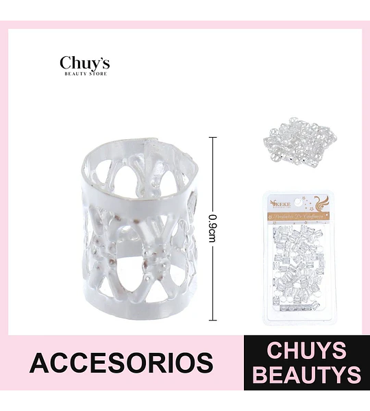 Accesorios para trenzas 60 piezas