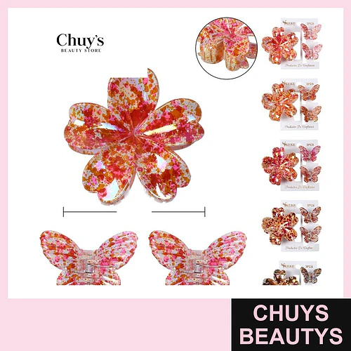 Gancheras Grandes Coloridas - Chuys Beautys | Chuys Beautys