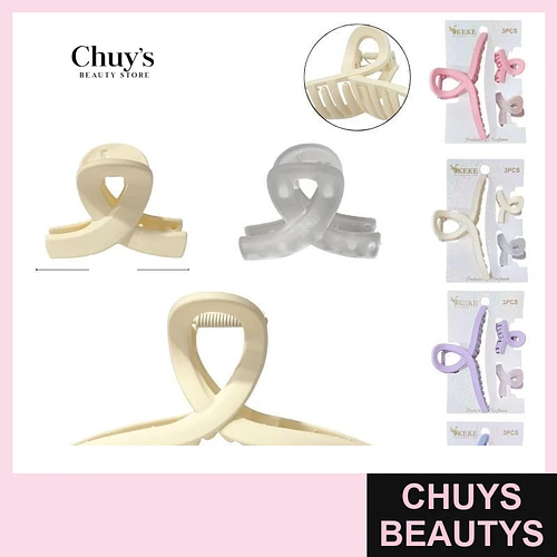Set de 3 Ganchetas - Chuys Beautys | Chuys Beautys