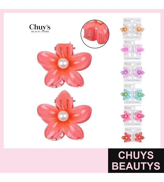 Ganchos Hawaiianas Florales