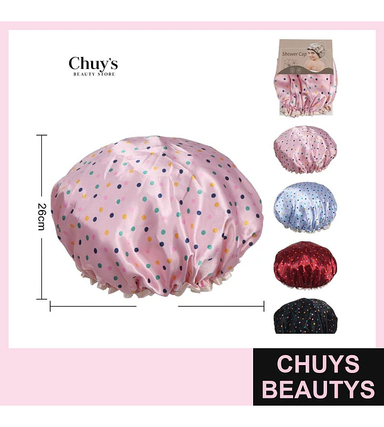 Gorro de Ducha Doble Capa Estampados 26*28cm