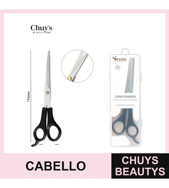 Tijera de cabello acero inoxidable