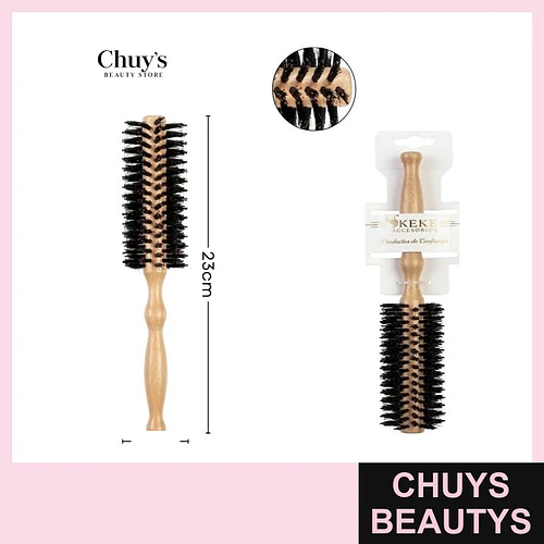 Cepillo redondo de madera 4*23cm - Chuys Beautys | Chuys Beautys