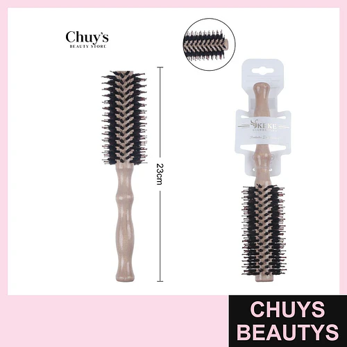 Cepillo redondo de madera 23 cm - Chuys Beautys | Chuys Beautys